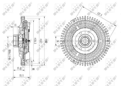 WILMINK GROUP wg1721023 -  Сцепление, вентилятор радиатора